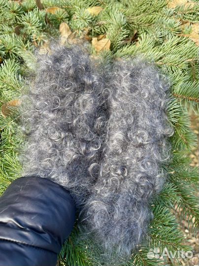 Пуховые варежки Козий пух