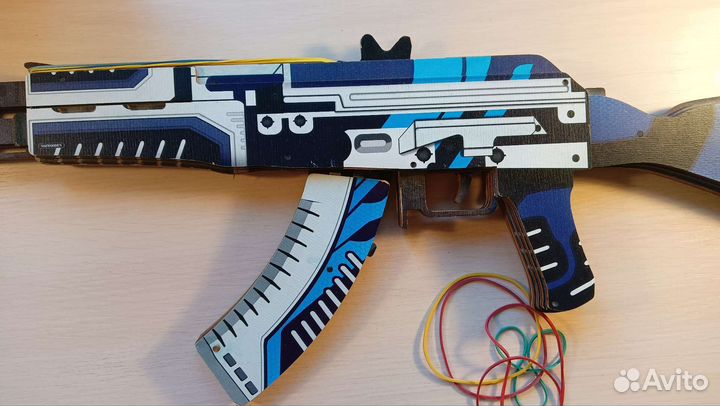 Деревянный резинкострел Ак-47 