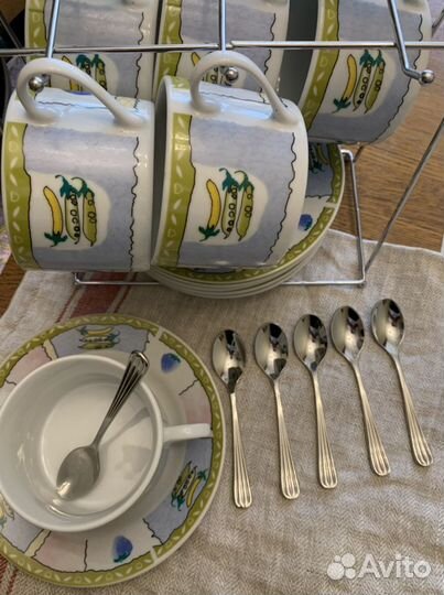 Чайные пары 6 персон, новые