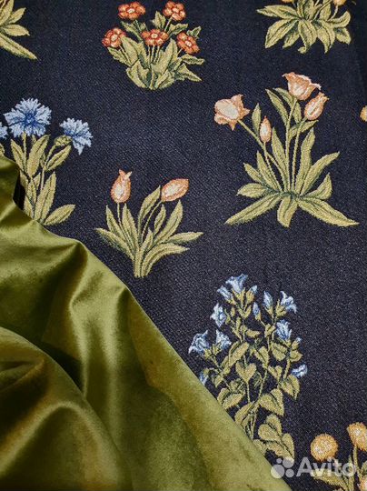 Ткань гобеленовая Мильфлёр Уильям Моррис