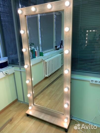 Гримерное Зеркало с лампочками