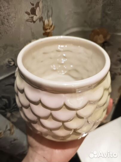 Фарфоровые вазы глазурь перламутр