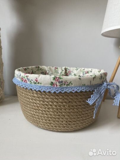 Корзина интерьерная ручной работы