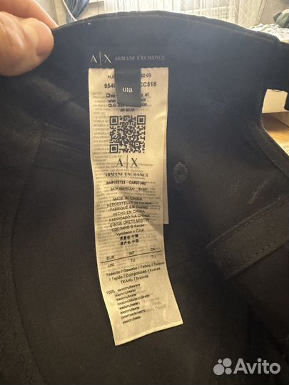 Оригинальные кепки armani exchange