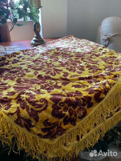 Плюшевая скатерть СССР