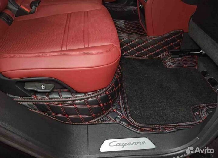 3Д коврики из экокожи porsche cayenne 2021