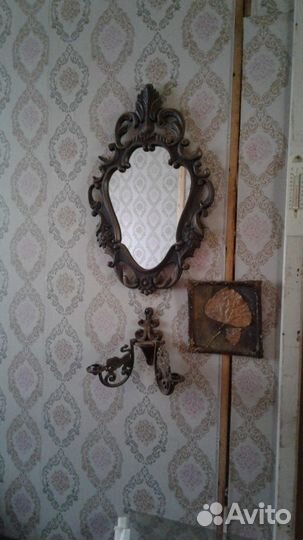 Зеркало с подсвечником СССР