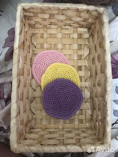 Диски многоразовые для снятия макияжа