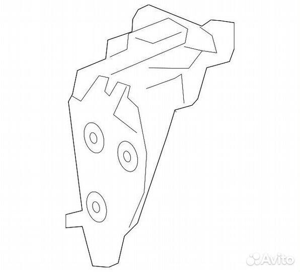 Задний кронштейн крепления двигателя на Камри 70