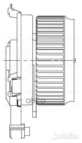 Мотор отопителя honda civic 4D 12