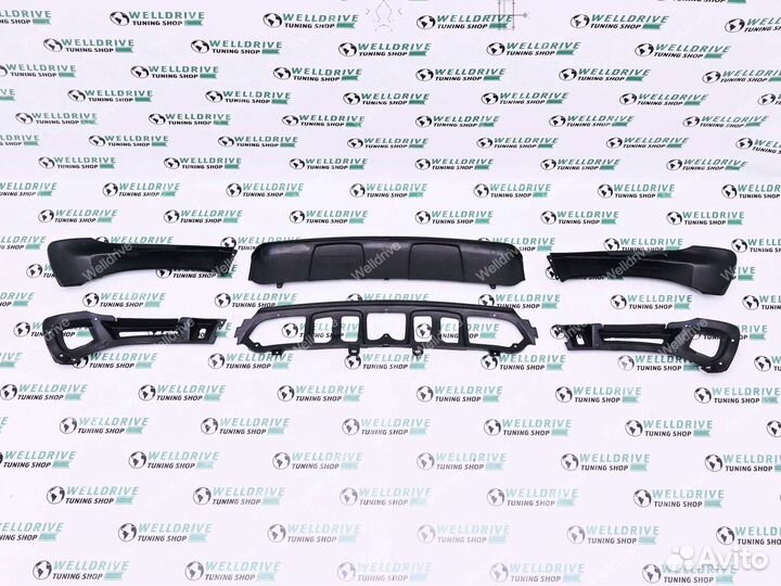 Губа передняя BMW X5 E70 дорест без М пакета