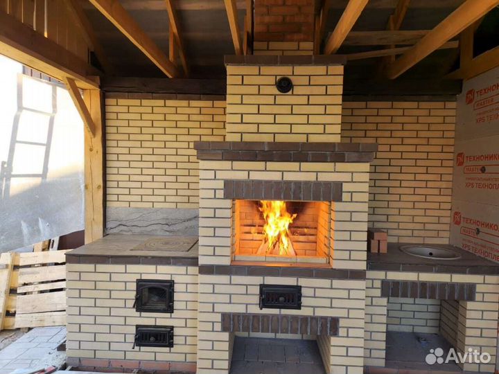 Печи камины магалы из кирича