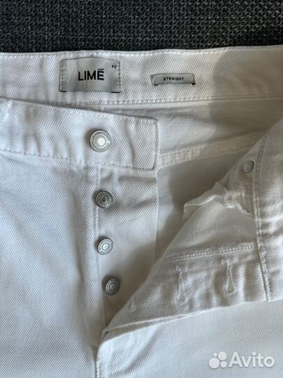 Джинсы белые lime, uniqlo, Zara 44-46