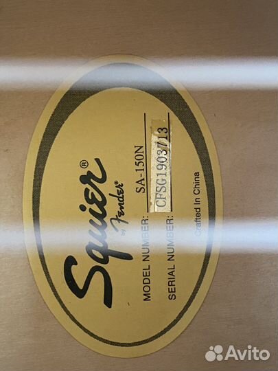 Гитара Fender squier SA-150N