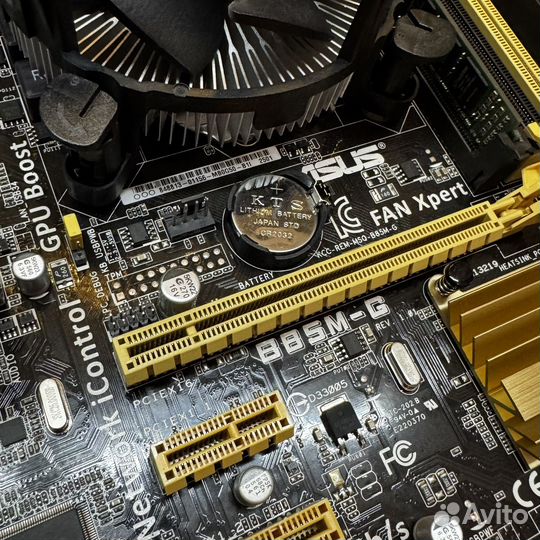 Материнская плата Asus B85M-G, процессор и озу