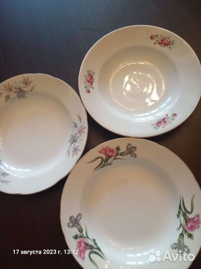 Тарелки для первых и вторых блюд