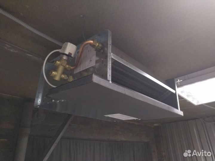 Тепловентилятор водяной для отопления, канальный