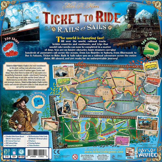 Настольная игра Ticket to Ride: Rails and Sails