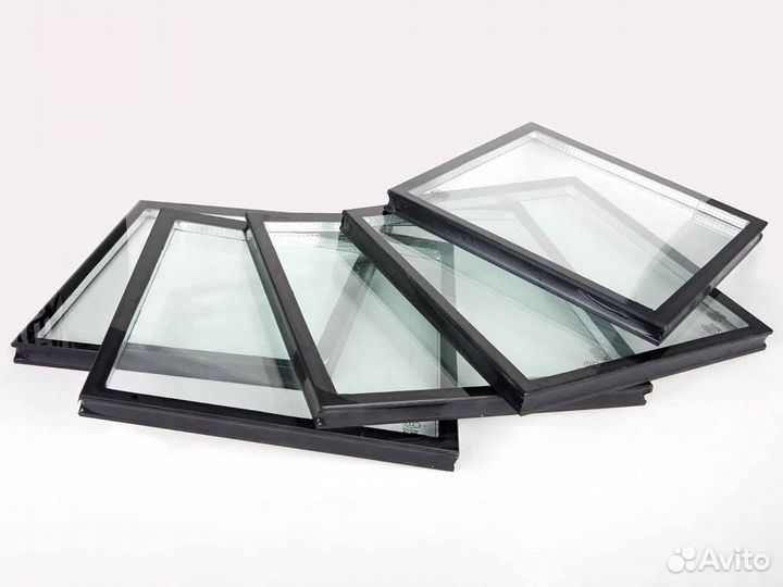 Ремонт окон, стеклопакет Эконом RAL66129