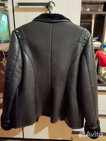 Дубленка женская зимняя 44 46