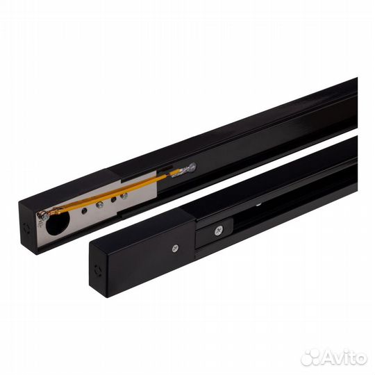 Трековый шинопровод однофазный черный