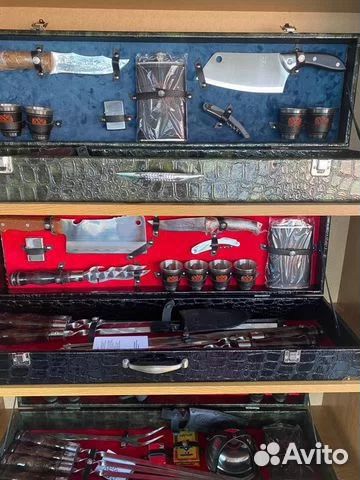 Подарочный набор с шампурами для мужчины