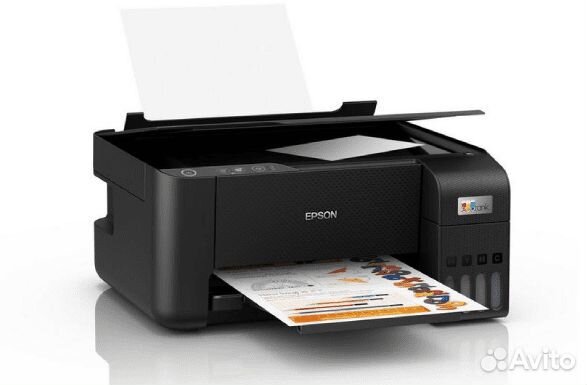 Мфу Epson L3210 с оригинальной снпч и чернилами