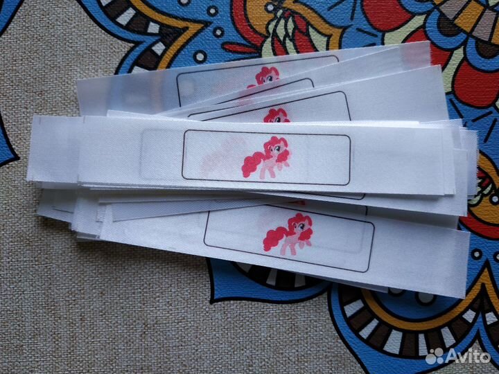 Пришивные сатиновые бирки