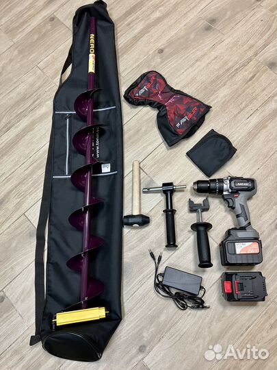 Ледобур Nanwei 150Нм + Неро 130+ чехлы