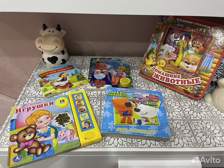 Детские мягкие книги,2 набора, музыкальные