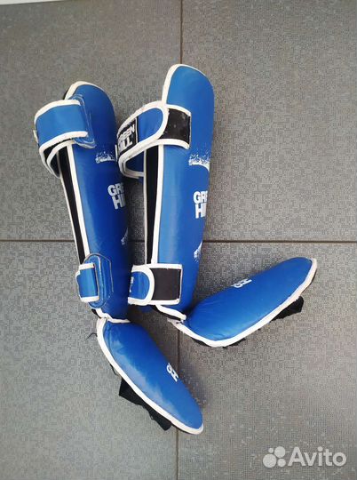 Защита голени И стопы green hill classic blue