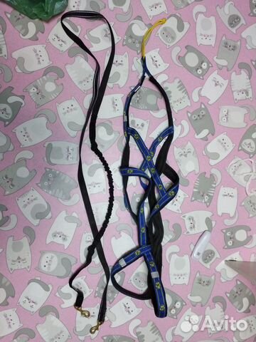 Шлейка с потягом для маламута или кавказца