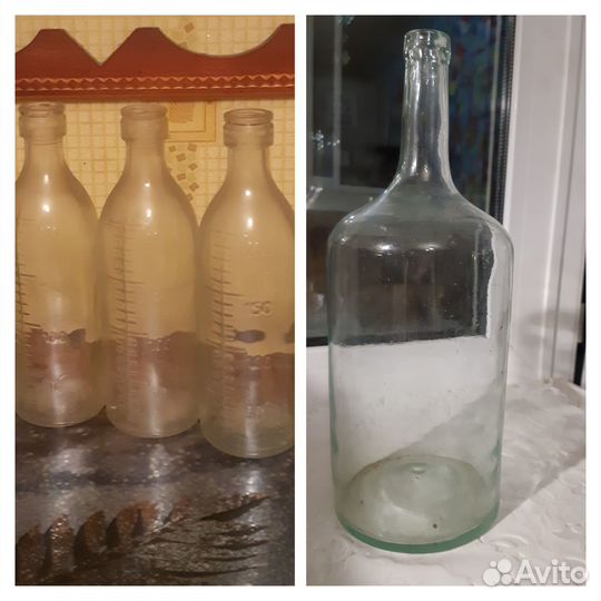 Мерные стеклянные баночки СССР, 