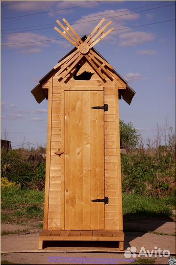Дачный туалет деревянный PRO884