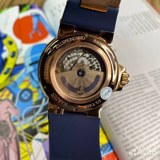 Часы новые мужские Ulysse Nardin Blue Gold #311