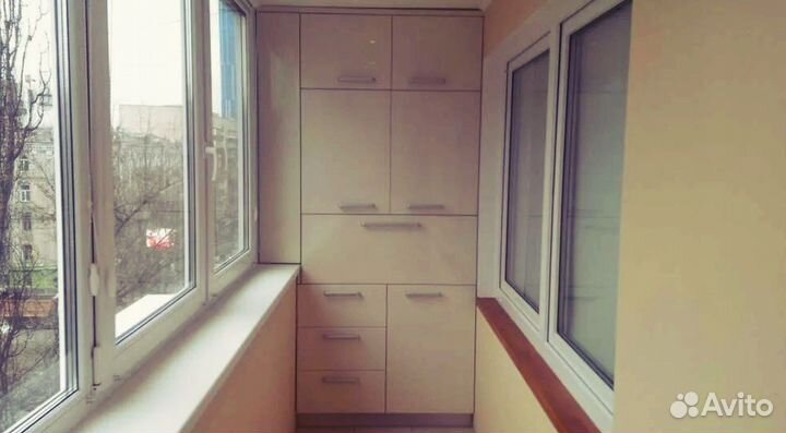 Шкаф на балкон на заказ