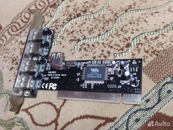 Контролёр PCI VIA 4+1 5xUSB 2.0