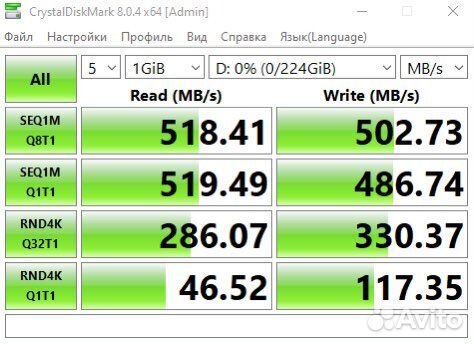 Новый SSD 240GB для ноутбука и компьютера