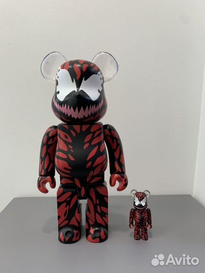 Bearbrick x Marvel Carnage 400 оригинал