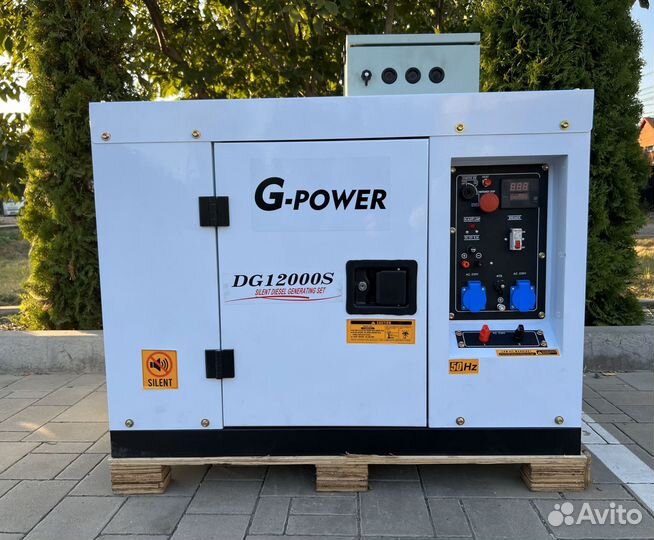 Генератор дизельный 12 kW g-power DG12000S