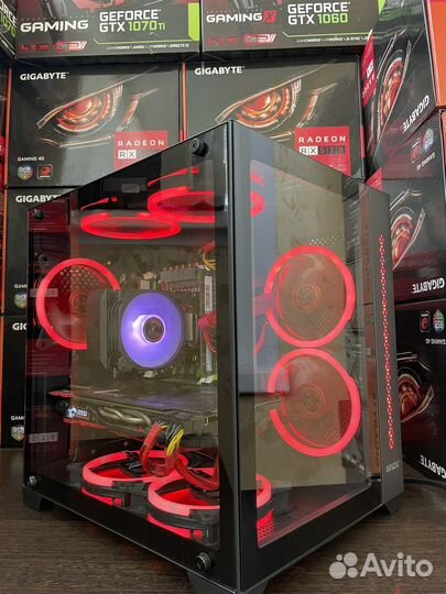 Игровой пк 10 ядер + Msi GamingX 1070 8gb + 32gb