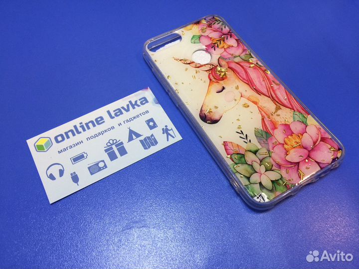 Чехол Honor 9 lite единороги