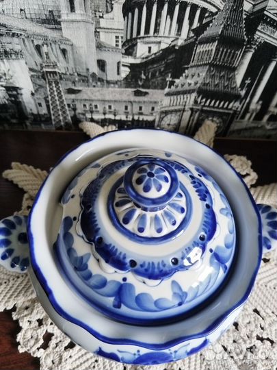 Супница, пельменница гжель