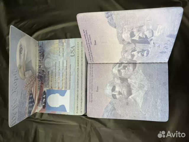 Паспорт США сувенирный объявление продам