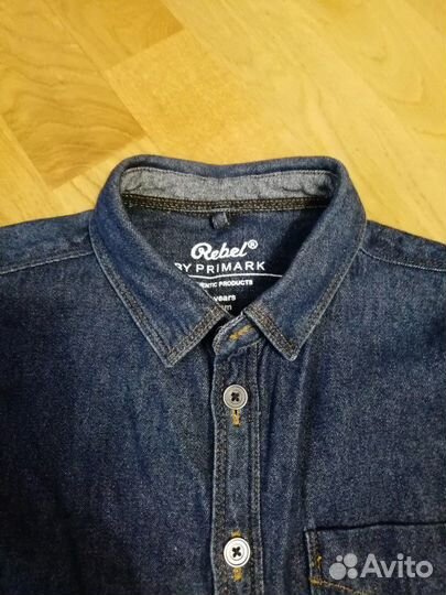 Рубашка джинсовая 116 см