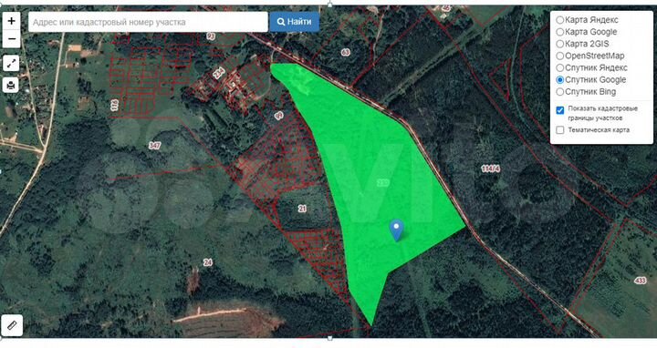 Участок 37,73 га (ИЖС)