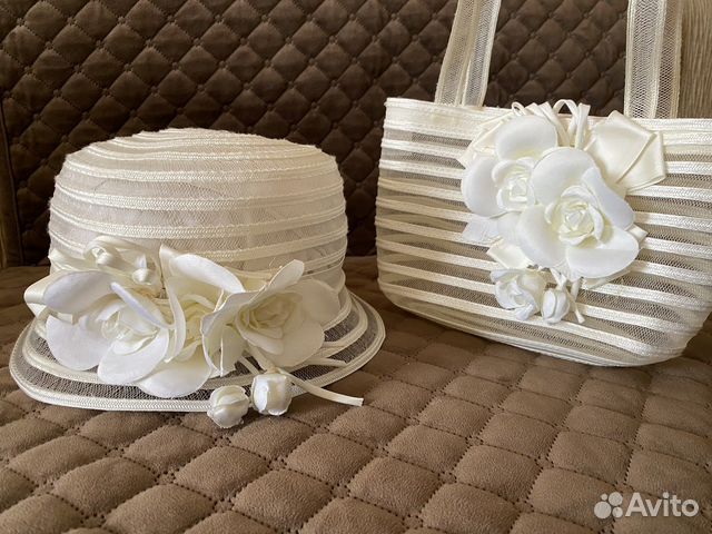 Итальянские панама- шляпа и сумка для девочки
