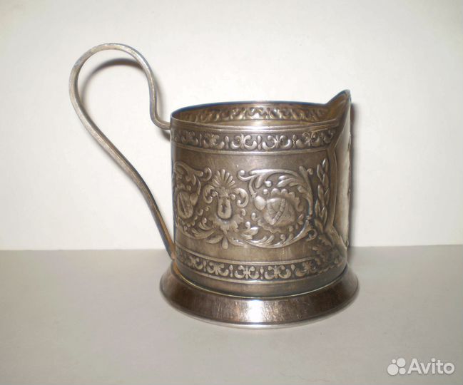 Подстаканник Юрий Долгорукий мельхиор СССР