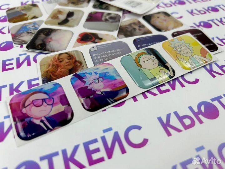 3d Наклейки на телефон с вашим логотипом