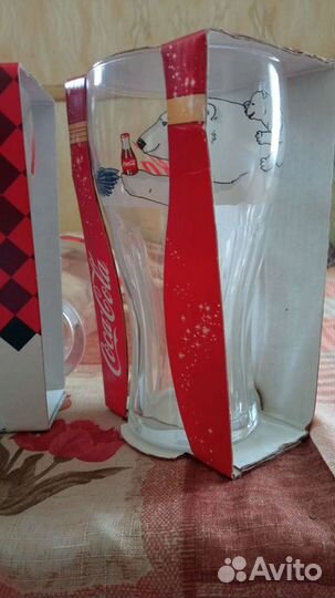 Стаканы кока кола стекло